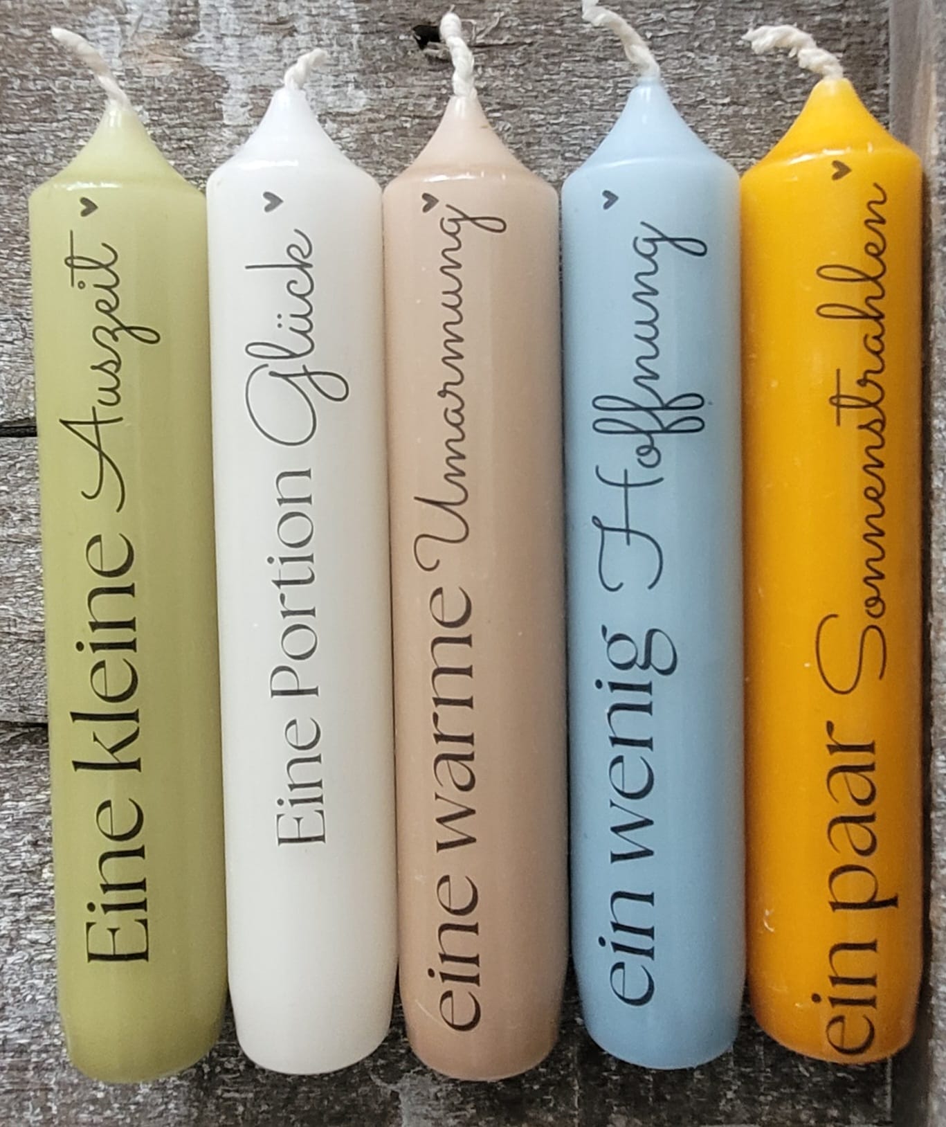 Nimm dir was du brauchst Kerzenglas (verschiedene Varianten)