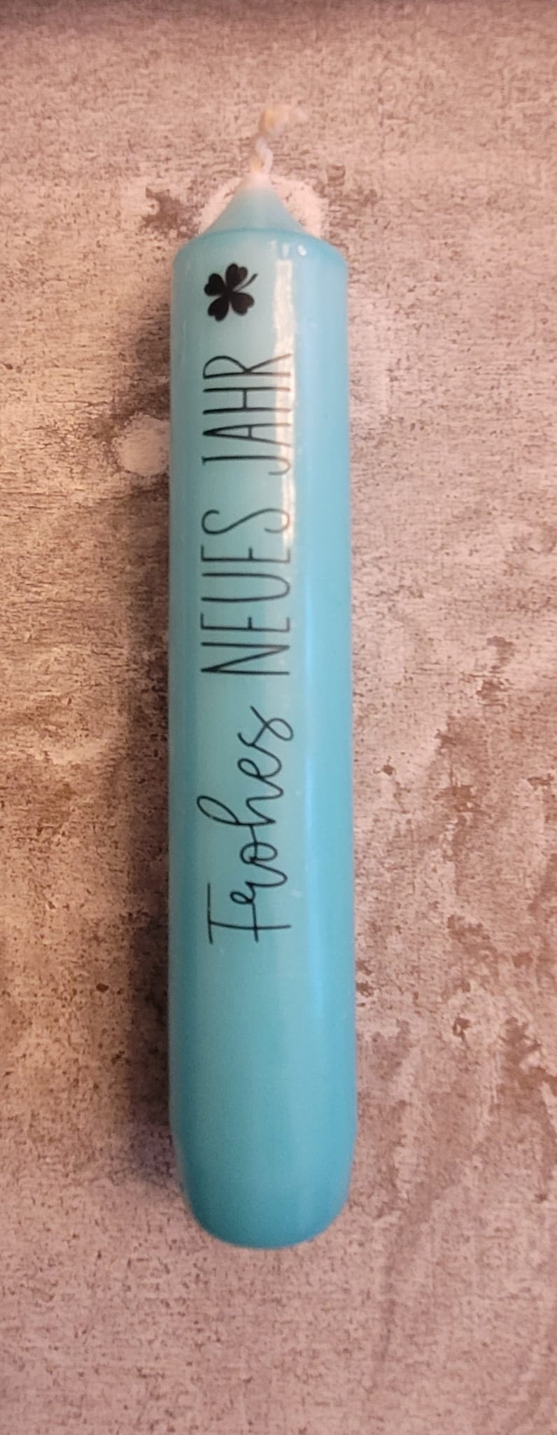 Kerzen klein zu div. Kerzenhalter Neujahr (verschiedene Texte)