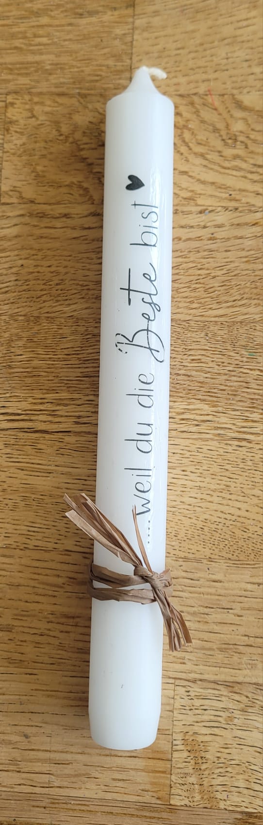 Kerzen zu Kerzenhalter mit Text (verschiedene Varianten)
