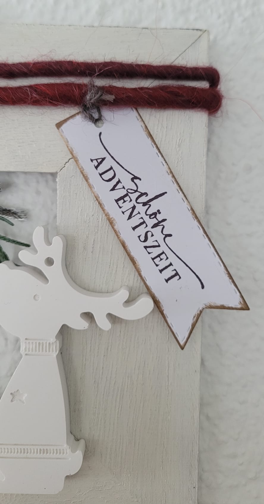 Adventsbild mit Renntieren (verschiedene Varianten)
