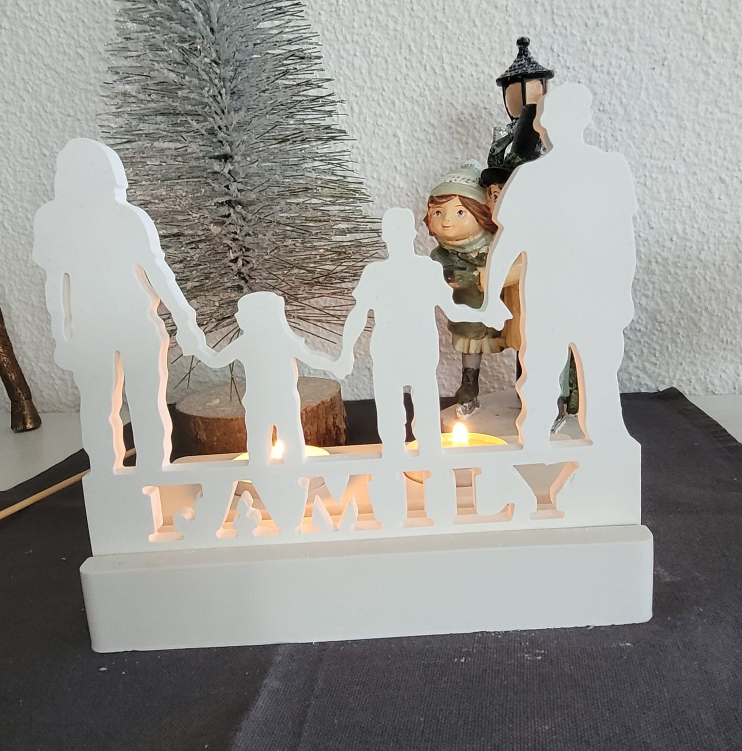 Teelichthalter mit Einschieber (verschiedene Varianten) Weihnachten