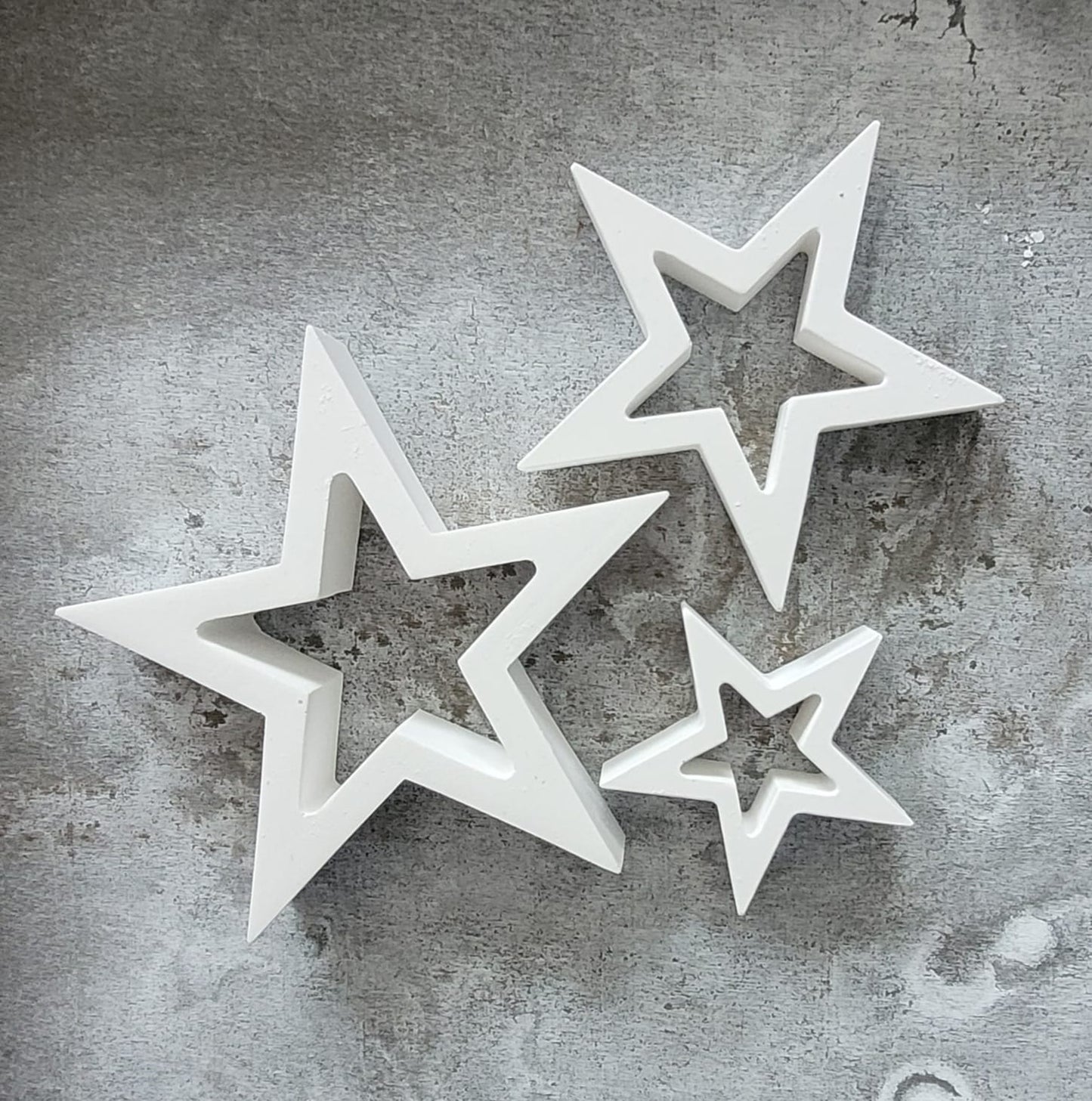 Gips-Stern (verschiedene Grössen)