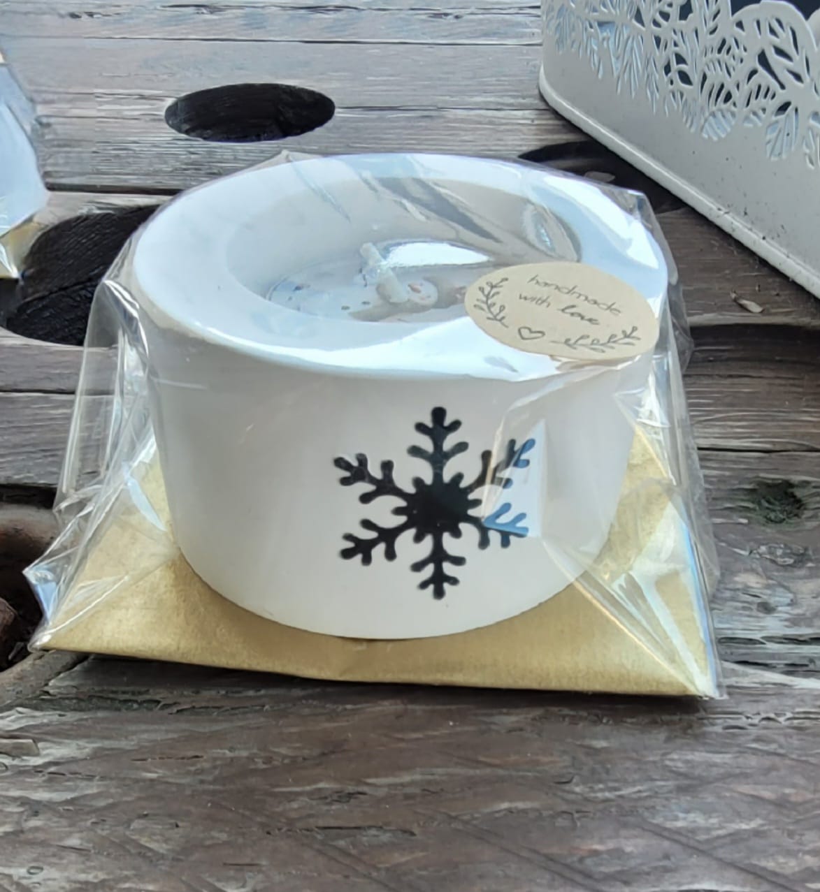 Teelichthalter rund (Weihnachten)