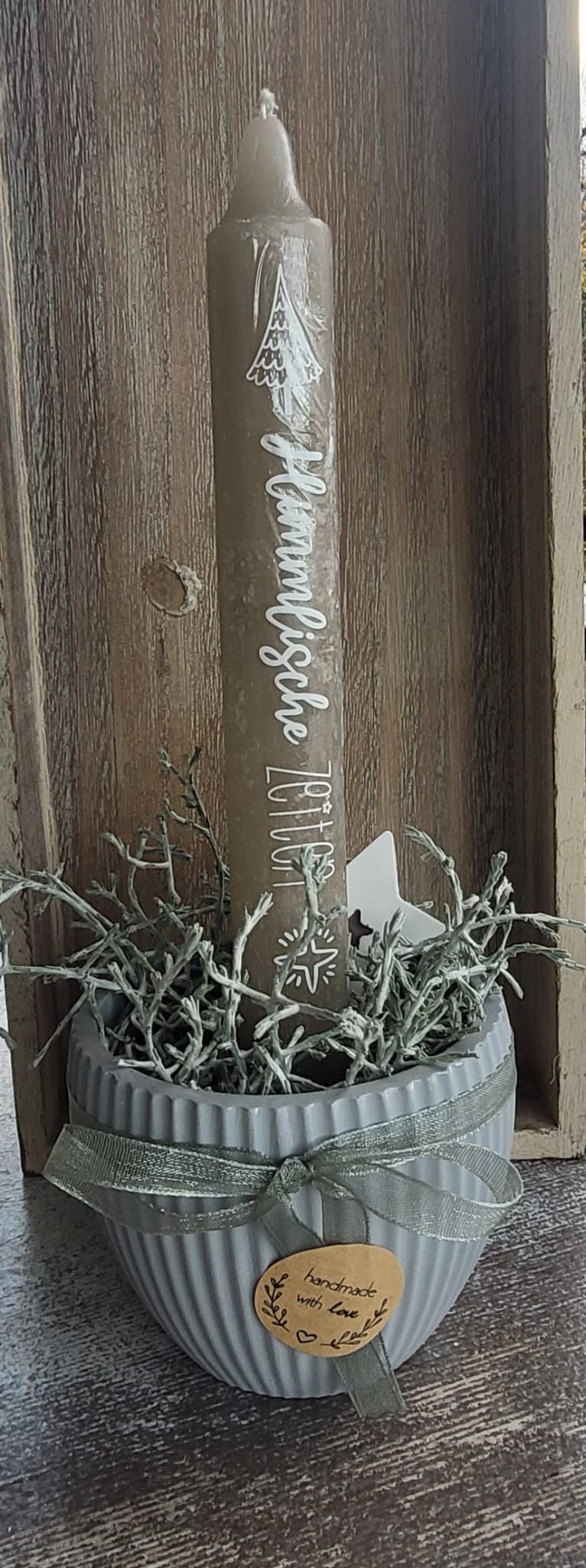 Kerzenhalterschale mit Rillen (verschiedene Varianten)