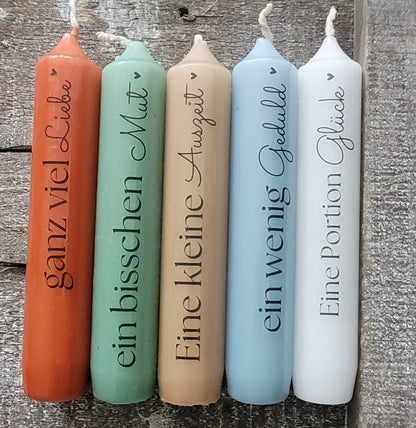 Nimm dir was du brauchst Kerzenglas (verschiedene Varianten)