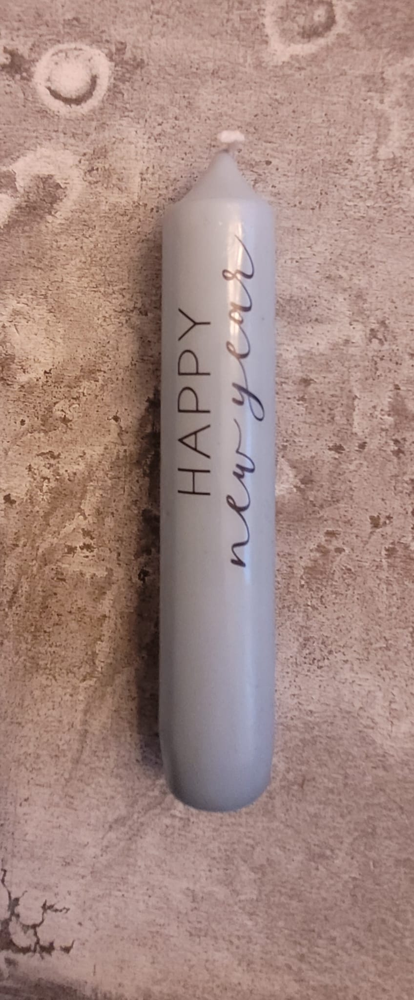 Kerzen klein zu div. Kerzenhalter Neujahr (verschiedene Texte)