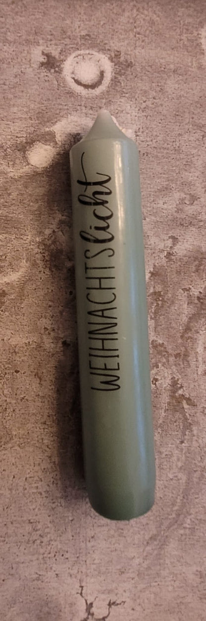 Kerzen klein zu div. Kerzenhalter Weihnachten (verschiedene Texte)