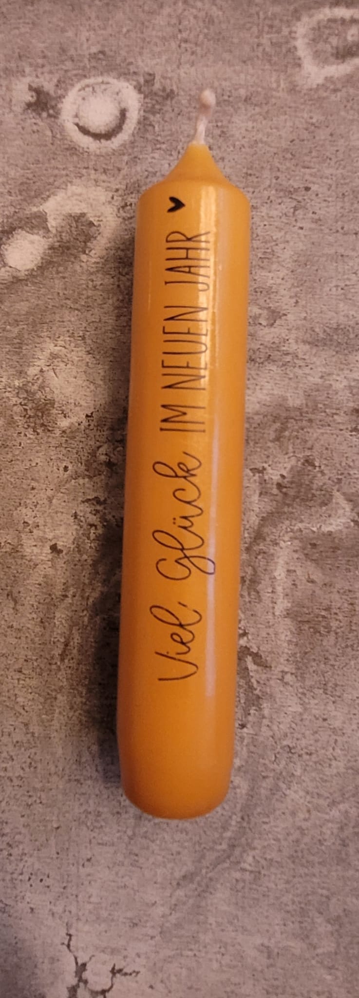 Kerzen klein zu div. Kerzenhalter Neujahr (verschiedene Texte)