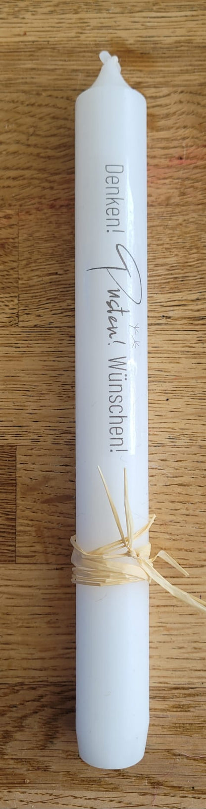 Kerzen zu Kerzenhalter mit Text (verschiedene Varianten)