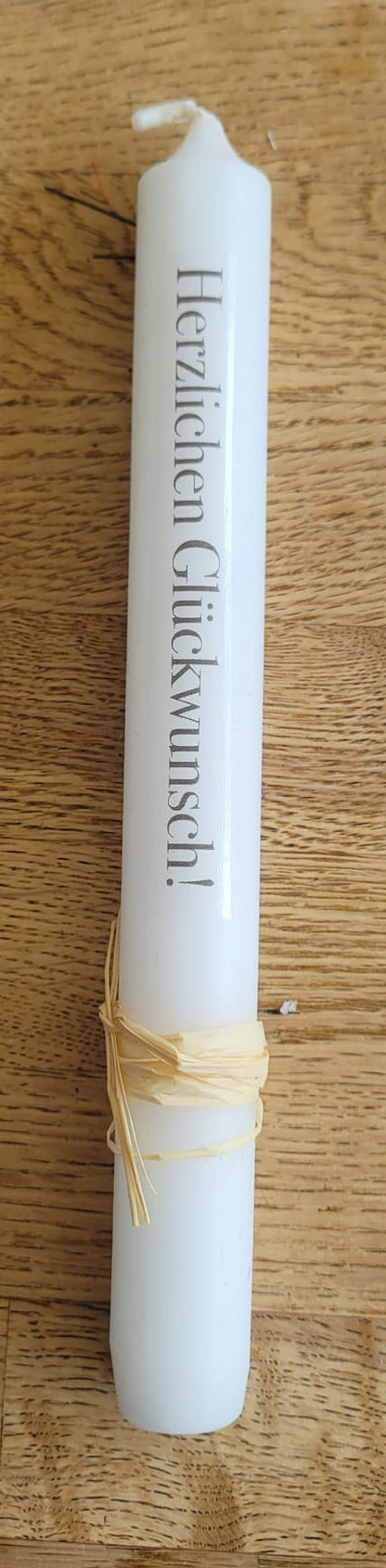 Kerzen zu Kerzenhalter mit Text (verschiedene Varianten)