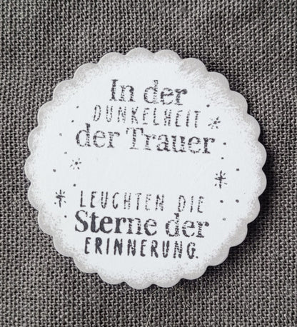 Engelsflügel mit Anhänger Trauer