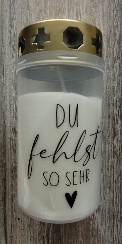 Trauer-Grab-Kerzen (verschiedene Varianten)