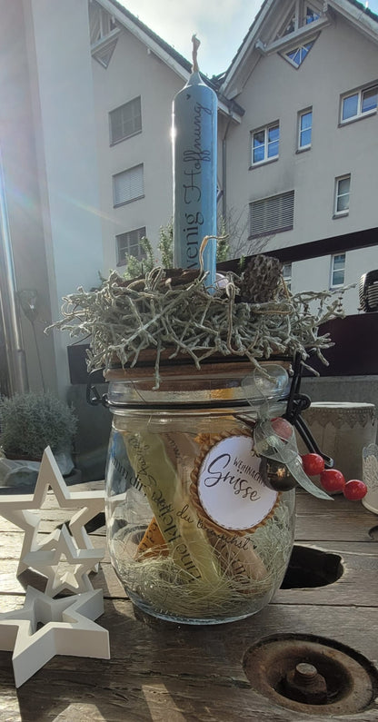 Nimm dir was du brauchst Kerzenglas (verschiedene Varianten)