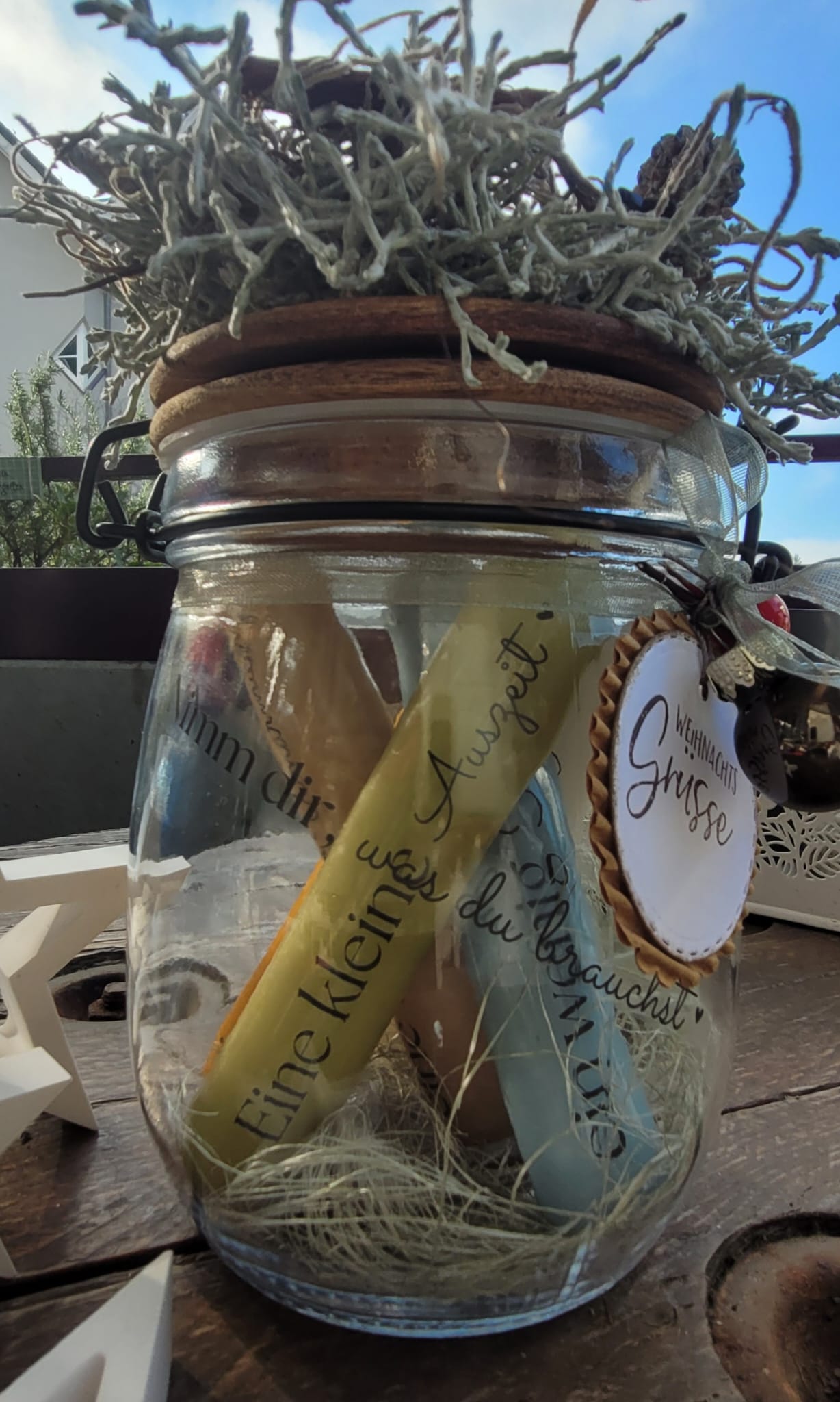 Nimm dir was du brauchst Kerzenglas (verschiedene Varianten)