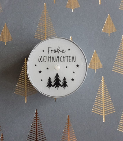 Weihnachts-Text Teelichter (verschiedene Varianten)
