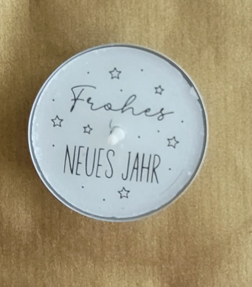 Neujahrs-Teelichter (verschiedene Varianten)