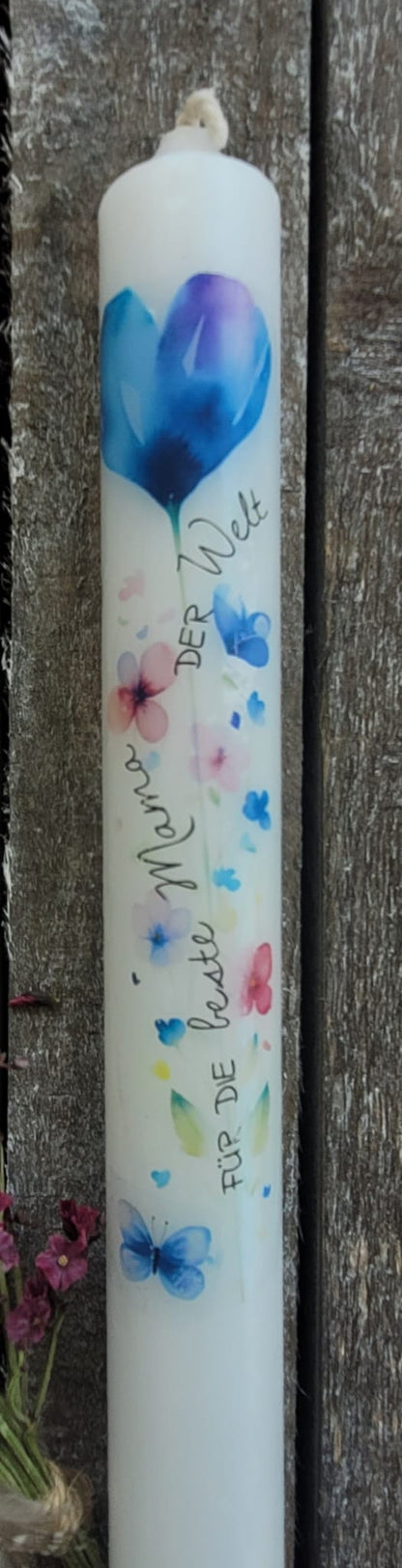 Herz-Kerzenhalter mit Kerze