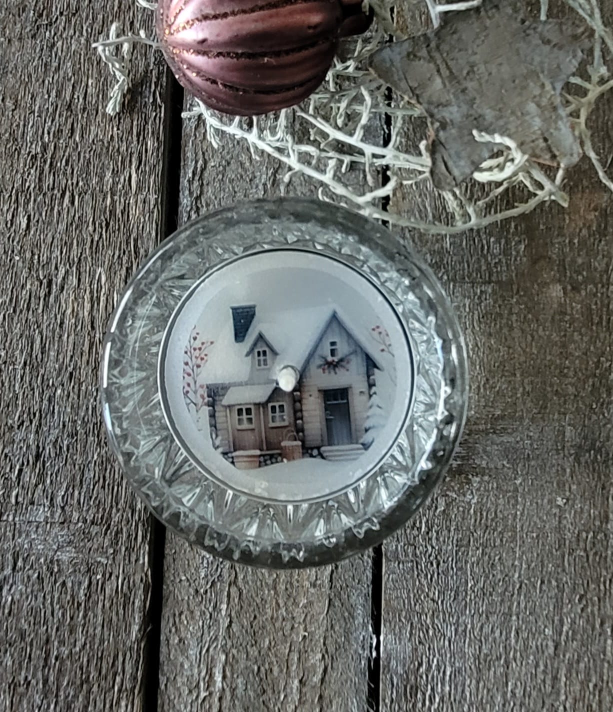 Weihnachtliches Teelicht