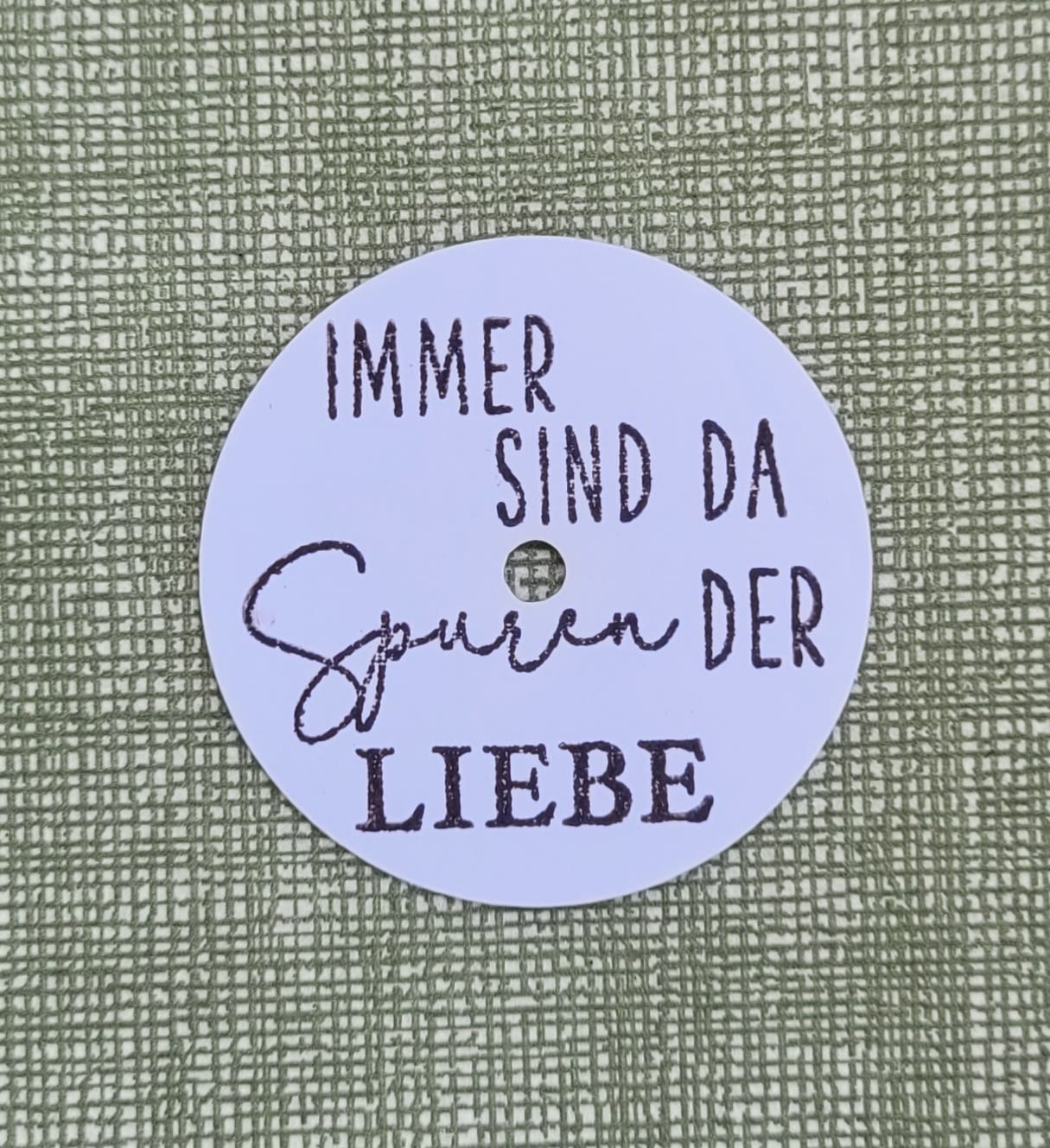 Teelicht mit Botschaften "Trauer"