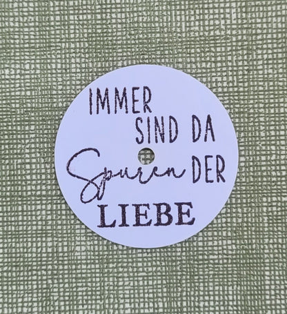 Teelicht mit Botschaften "Trauer"