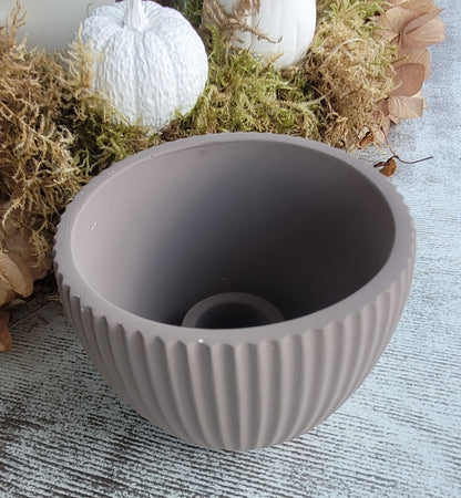 Kerzenhalterschale mit Rillen (verschiedene Varianten)