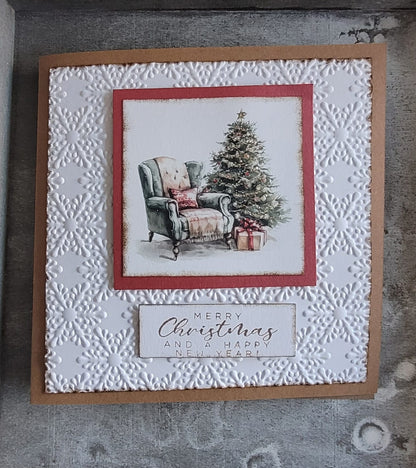 Karte quadratisch Weihnachten (verschiedene Varianten)