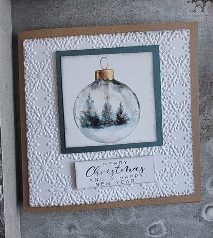 Karte quadratisch Weihnachten (verschiedene Varianten)