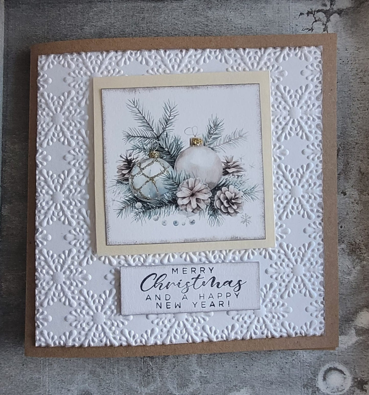 Karte quadratisch Weihnachten (verschiedene Varianten)