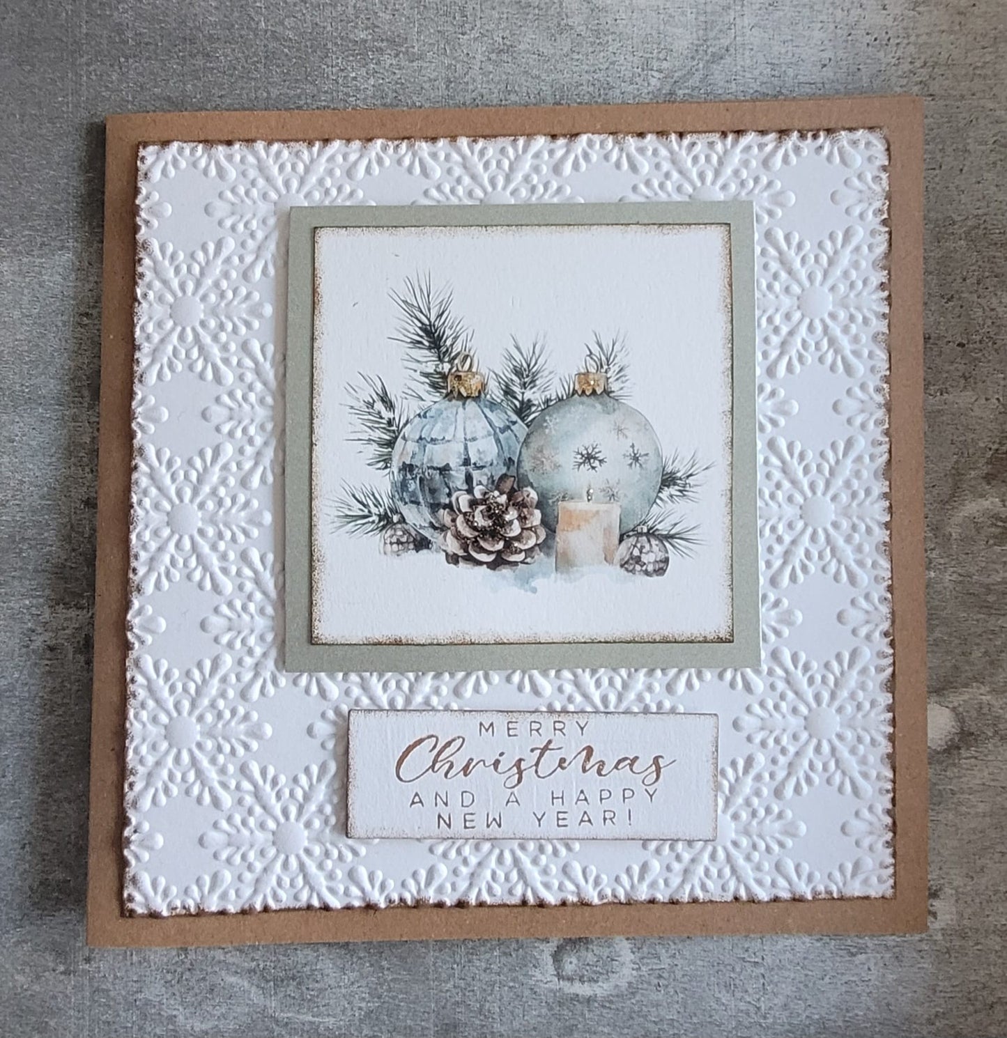 Karte quadratisch Weihnachten (verschiedene Varianten)