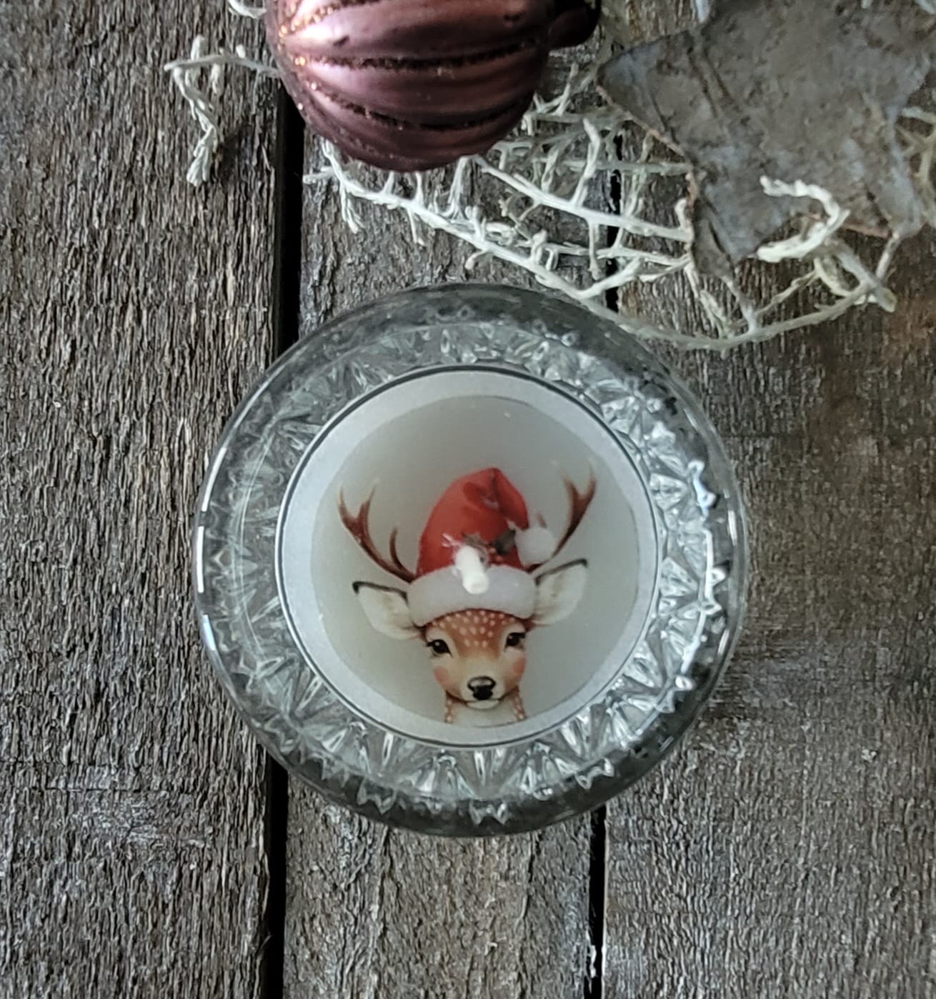 Weihnachtliches Teelicht