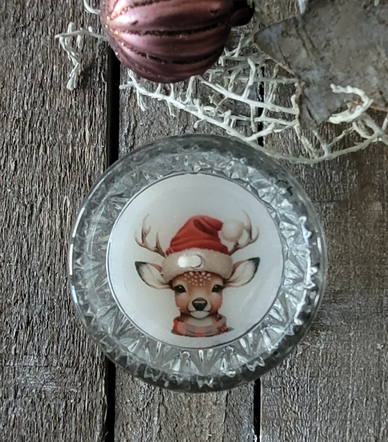 Weihnachtliches Teelicht