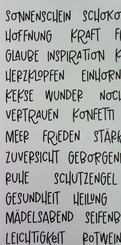 Nimm dir was du brauchst (verschiedene Varianten)