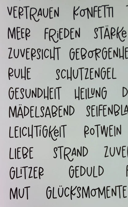 Nimm dir was du brauchst (verschiedene Varianten)