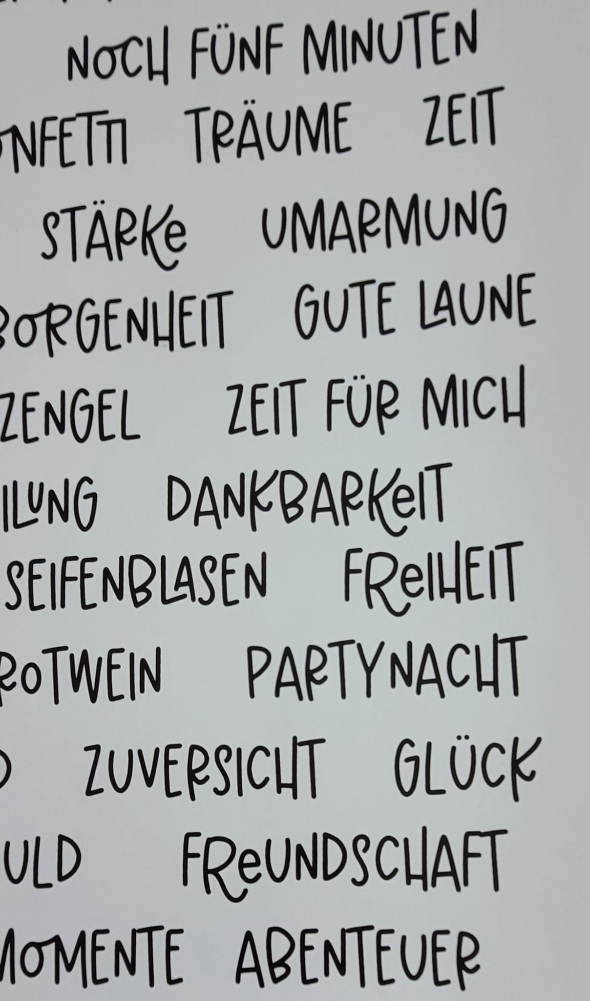 Nimm dir was du brauchst (verschiedene Varianten)