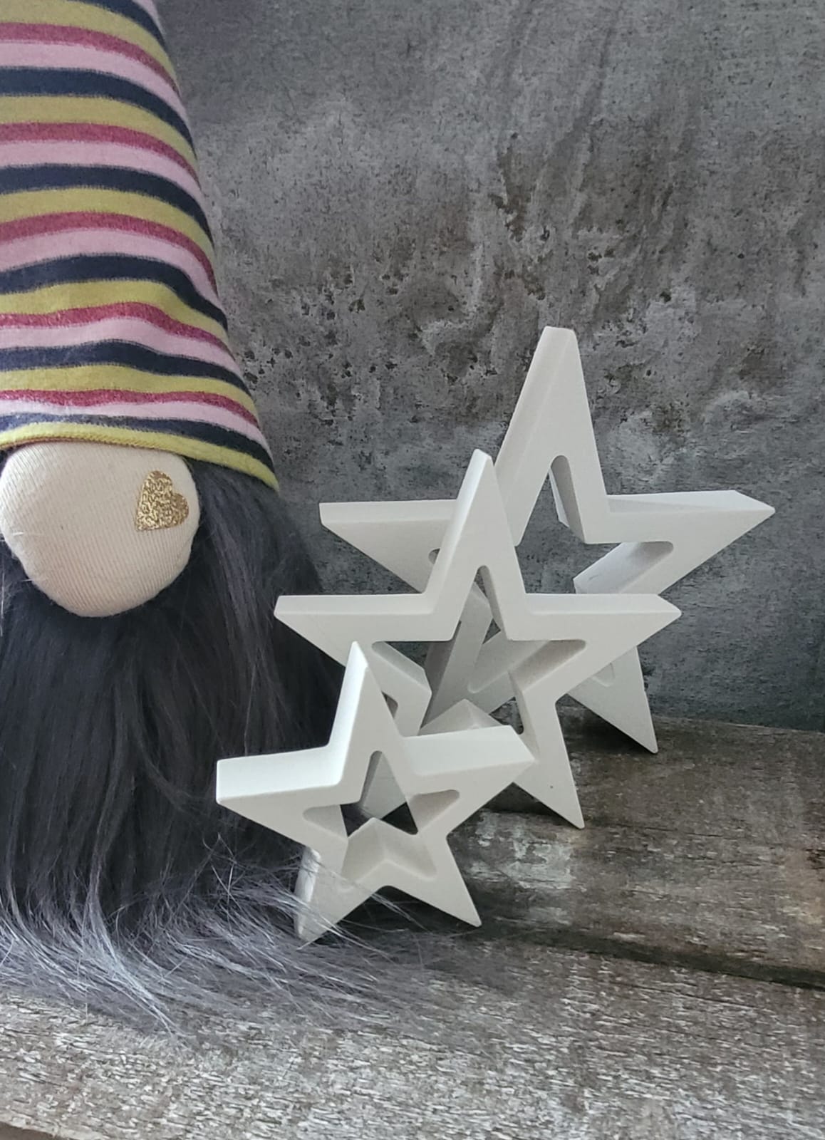 Gips-Stern (verschiedene Grössen)