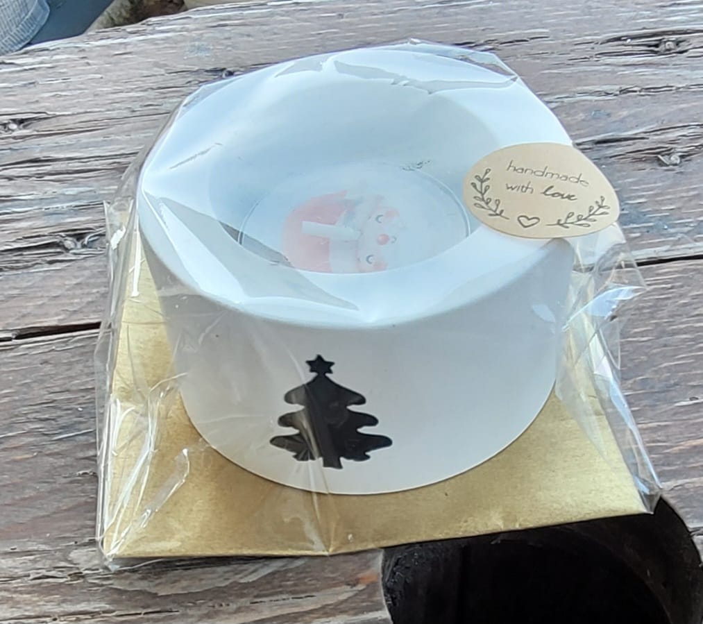 Teelichthalter rund (Weihnachten)