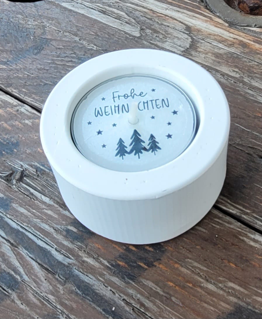 Teelichthalter rund klein