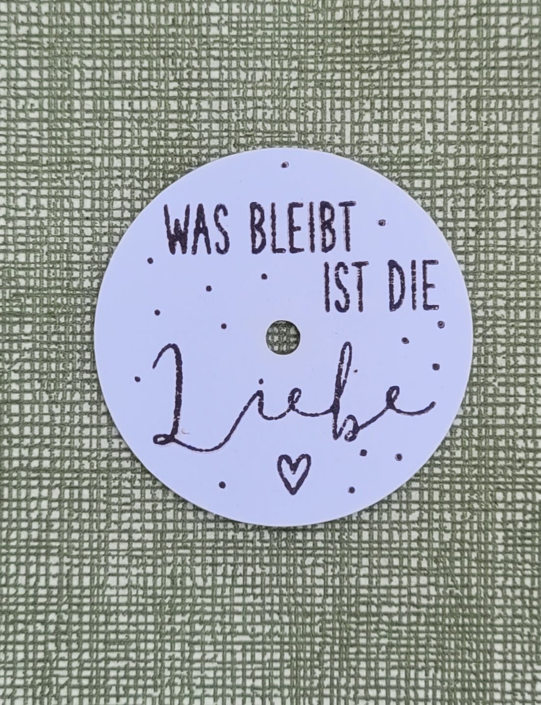 Teelicht mit Botschaften "Trauer"