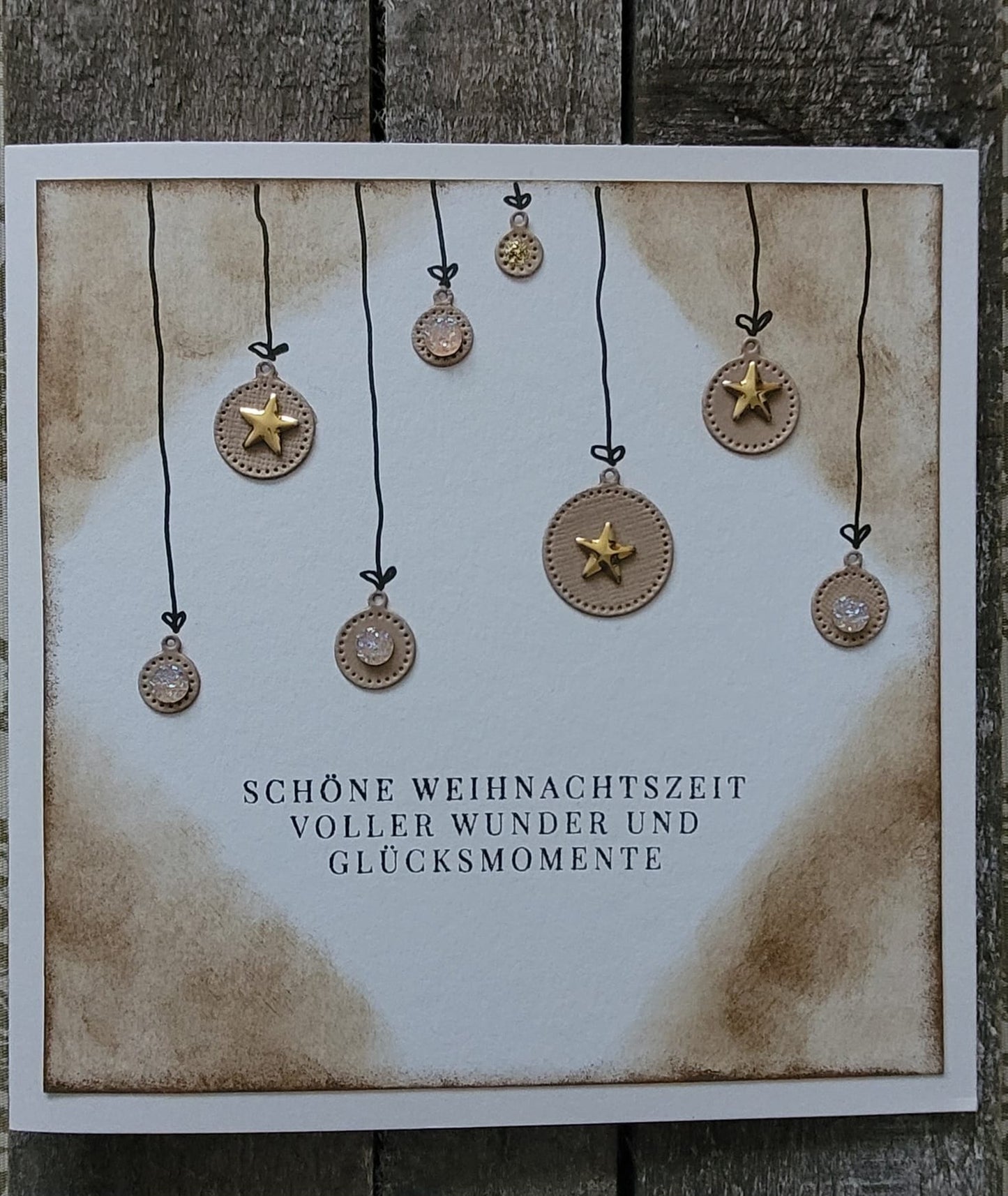 Karte quadratisch Weihnachten (verschiedene Varianten)