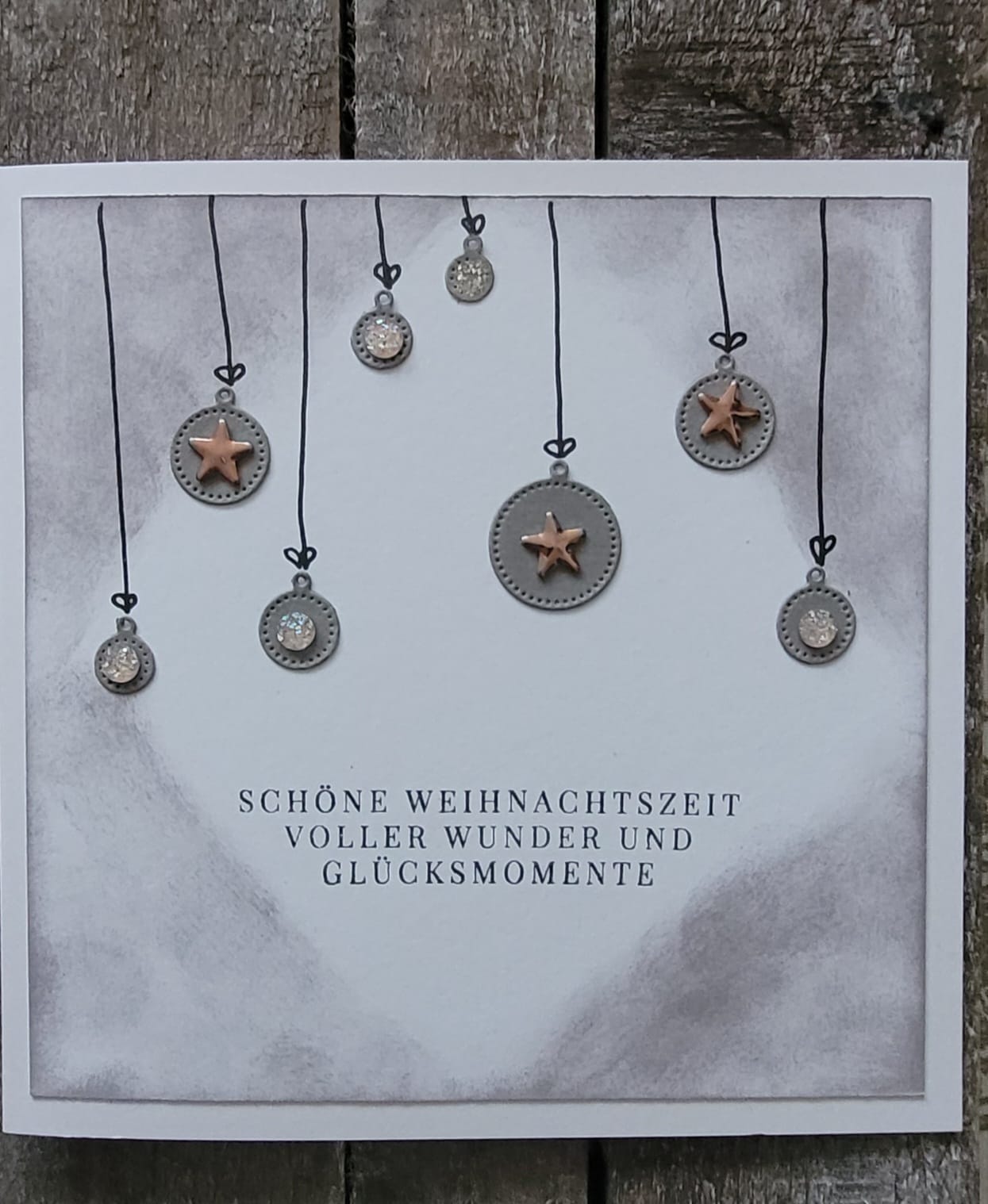 Karte quadratisch Weihnachten (verschiedene Varianten)