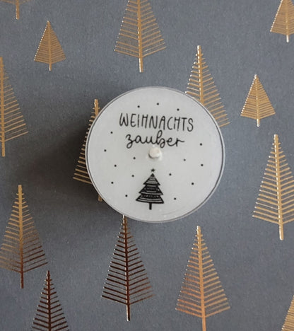 Weihnachts-Text Teelichter (verschiedene Varianten)